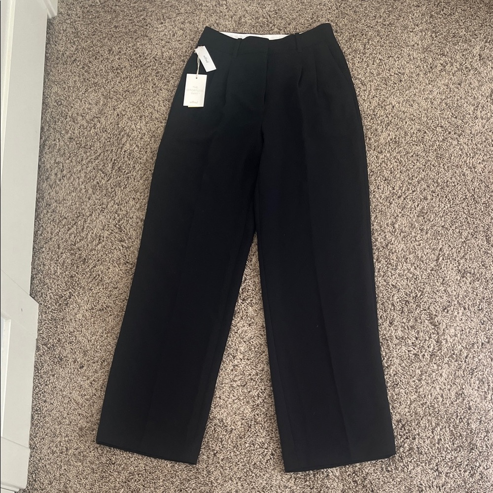 Wilfred Black High-Rise Effortless Pant
